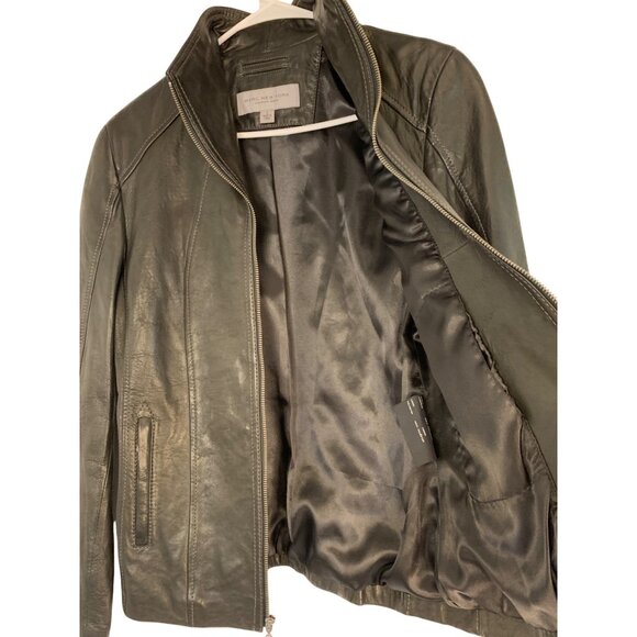 Andrew Marc New York Womens Lambskin Buttery Leather Jacket Small RHH10560 - Picture 6 of 13